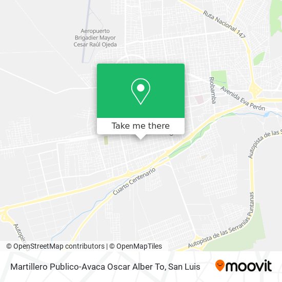 Martillero Publico-Avaca Oscar Alber To map