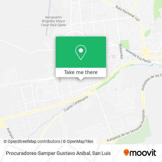 Procuradores-Samper Gustavo Anibal map