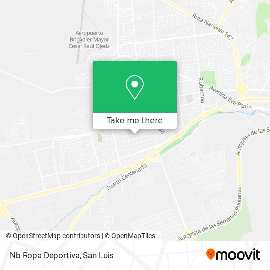 Mapa de Nb Ropa Deportiva