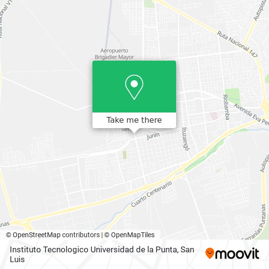 Instituto Tecnologico Universidad de la Punta map