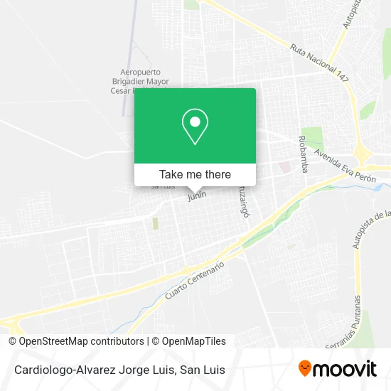 Mapa de Cardiologo-Alvarez Jorge Luis