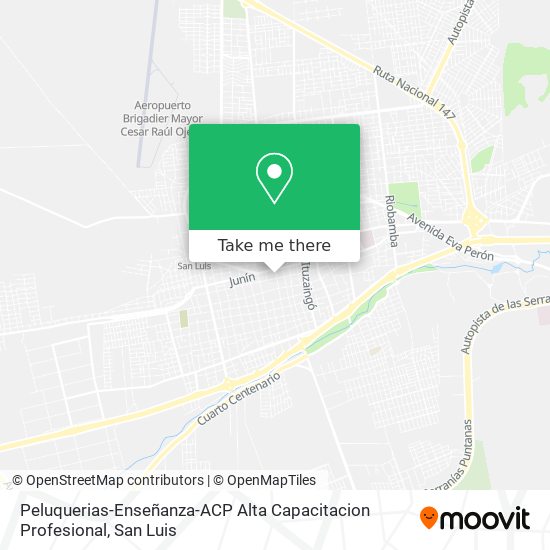 Peluquerias-Enseñanza-ACP Alta Capacitacion Profesional map