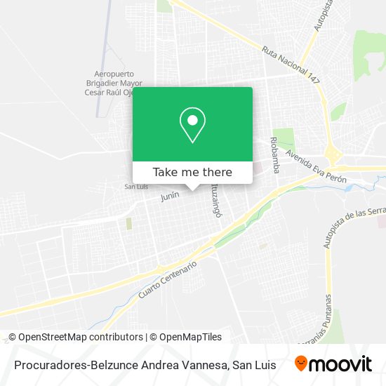 Procuradores-Belzunce Andrea Vannesa map