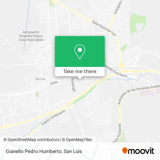 Gianello Pedro Humberto map