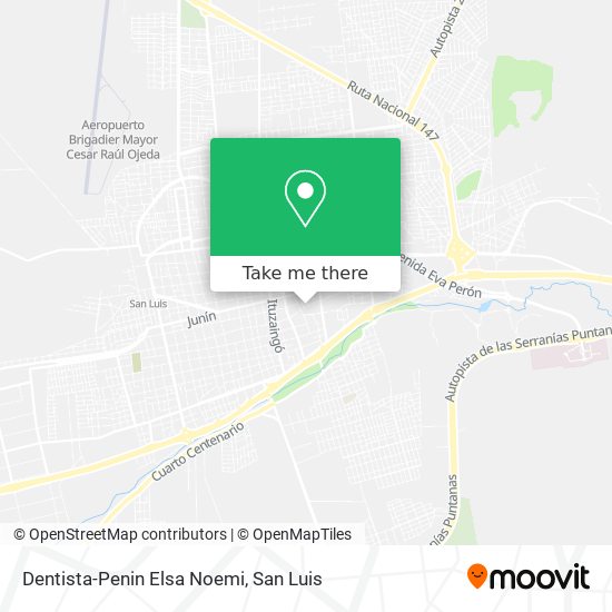 Dentista-Penin Elsa Noemi map