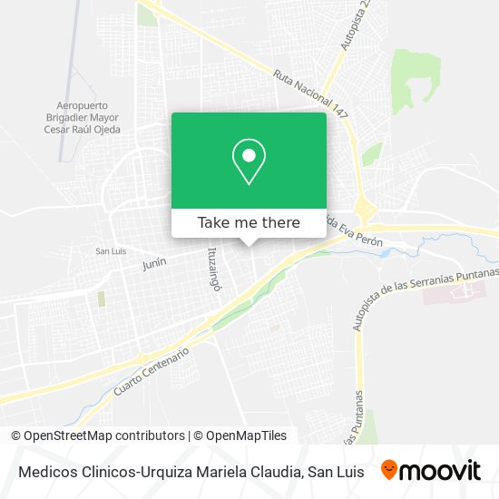 Mapa de Medicos Clinicos-Urquiza Mariela Claudia