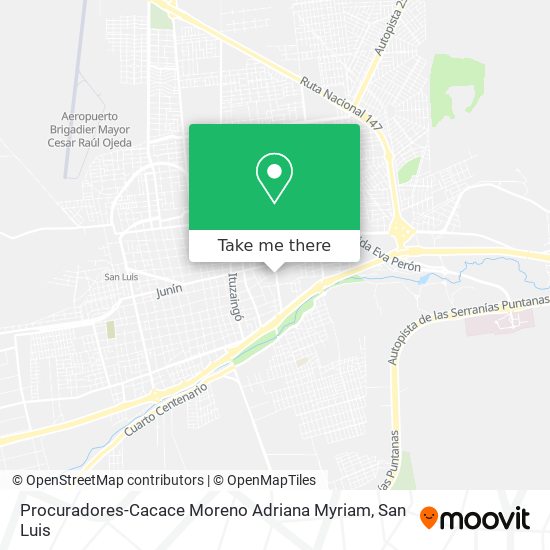 Procuradores-Cacace Moreno Adriana Myriam map