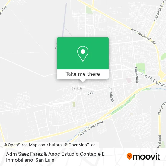 Adm Saez Farez & Asoc Estudio Contable E Inmobiliario map