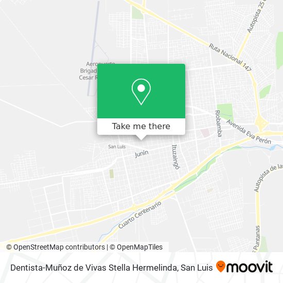 Mapa de Dentista-Muñoz de Vivas Stella Hermelinda
