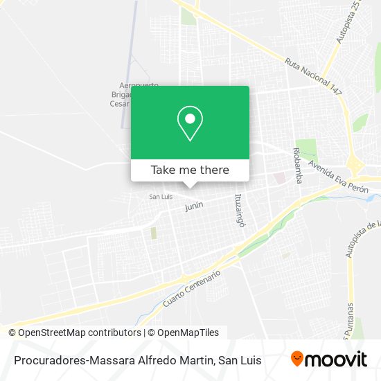 Procuradores-Massara Alfredo Martin map