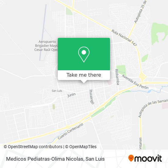 Medicos Pediatras-Olima Nicolas map