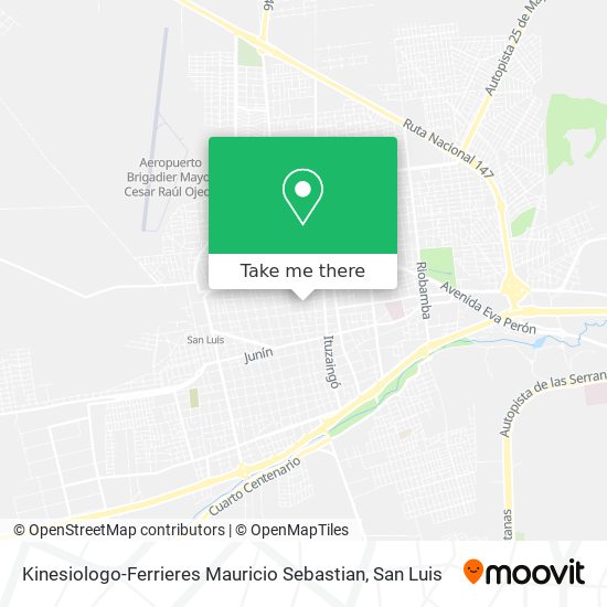 Mapa de Kinesiologo-Ferrieres Mauricio Sebastian