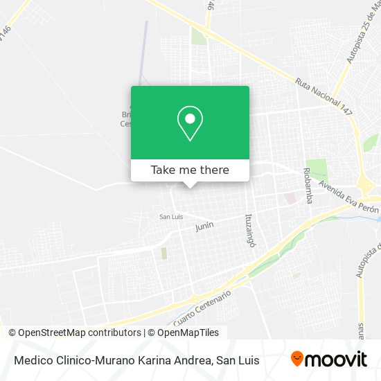 Medico Clinico-Murano Karina Andrea map