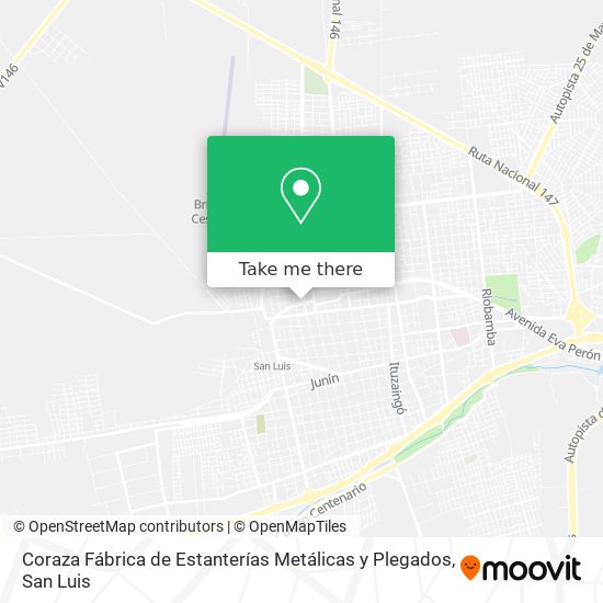 Coraza Fábrica de Estanterías Metálicas y Plegados map