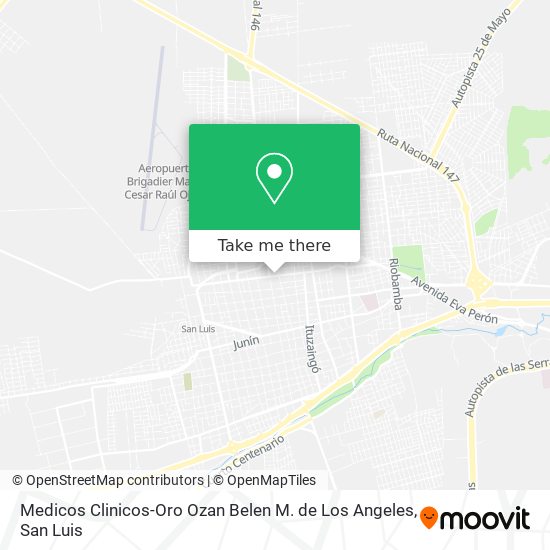 Medicos Clinicos-Oro Ozan Belen M. de Los Angeles map