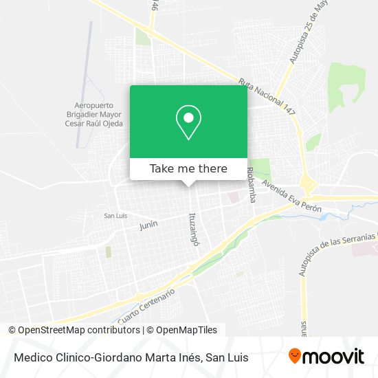 Medico Clinico-Giordano Marta Inés map