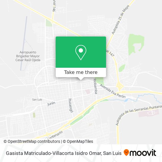 Gasista Matriculado-Villacorta Isidro Omar map