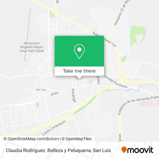 Claudia Rodriguez .Belleza y Peluqueria map