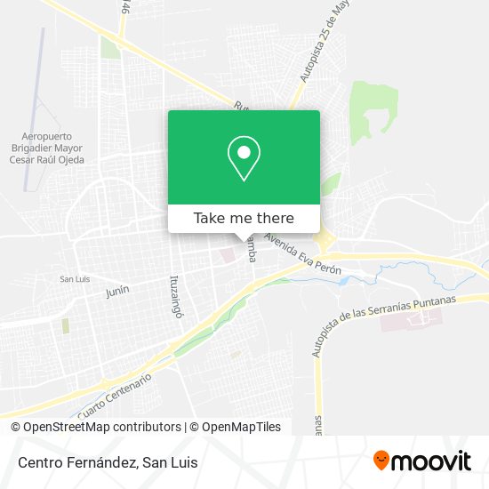 Centro Fernández map