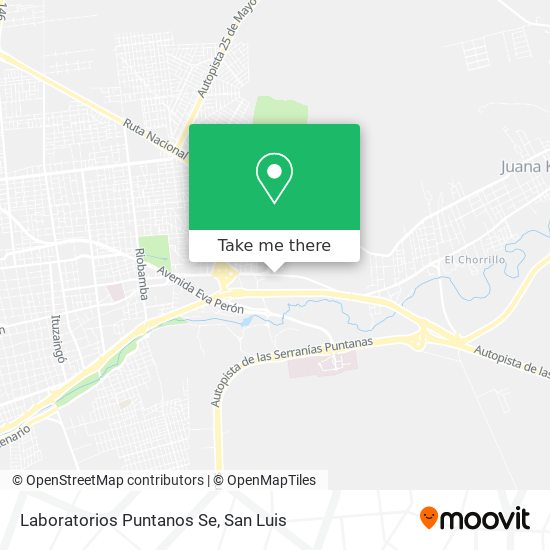 Laboratorios Puntanos Se map
