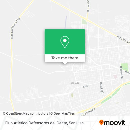 Club Atlético Defensores del Oeste map