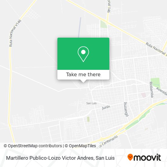 Mapa de Martillero Publico-Loizo Victor Andres