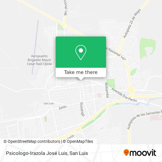 Mapa de Psicologo-Irazola José Luis