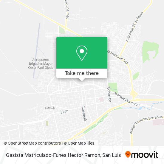 Gasista Matriculado-Funes Hector Ramon map
