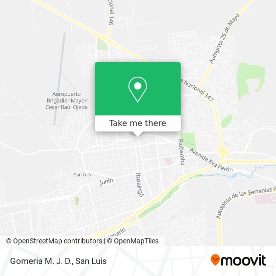 Mapa de Gomeria M. J. D.