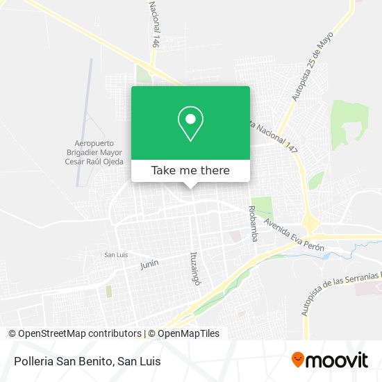 Polleria San Benito map