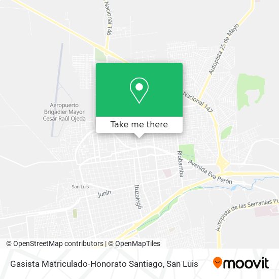 Mapa de Gasista Matriculado-Honorato Santiago