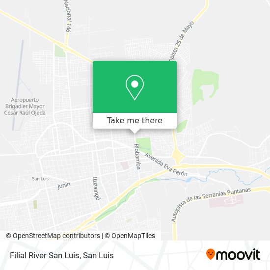 Filial River San Luis map