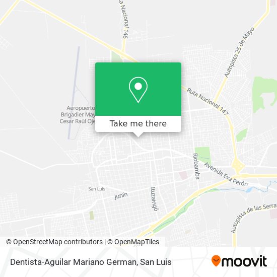 Dentista-Aguilar Mariano German map