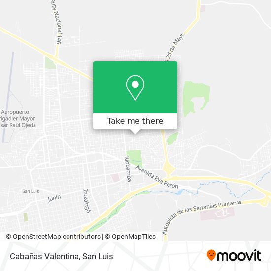 Mapa de Cabañas Valentina