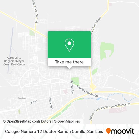 Colegio Número 12 Doctor Ramón Carrillo map