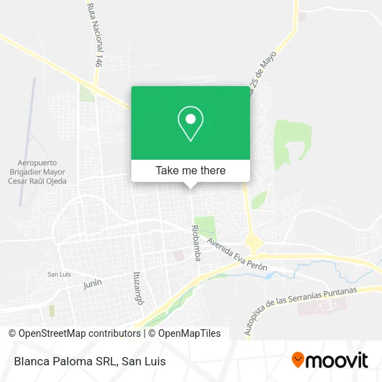 Mapa de Blanca Paloma SRL