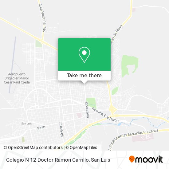Colegio N 12 Doctor Ramon Carrillo map