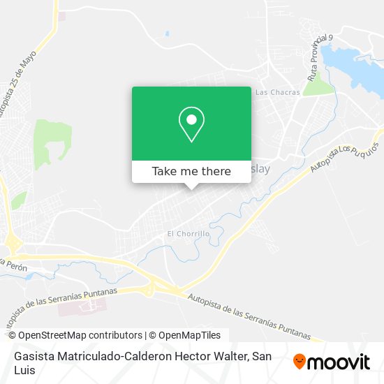 Mapa de Gasista Matriculado-Calderon Hector Walter