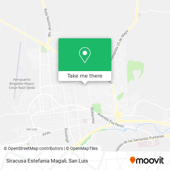 Siracusa Estefania Magali map
