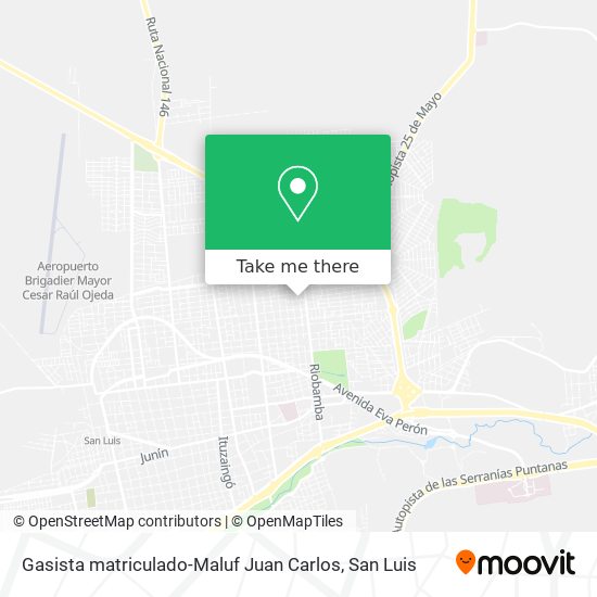 Gasista matriculado-Maluf Juan Carlos map