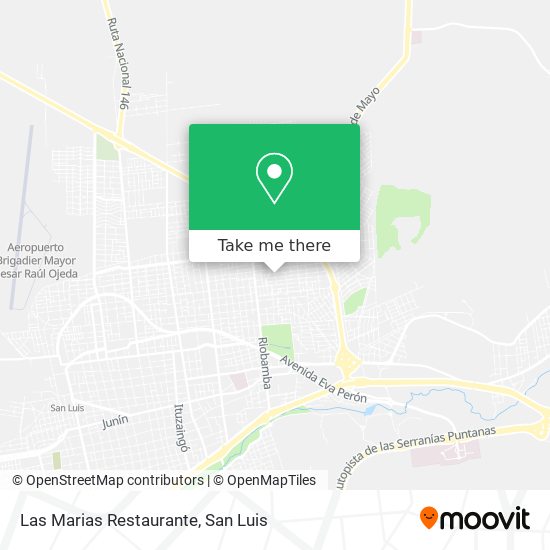 Mapa de Las Marias Restaurante