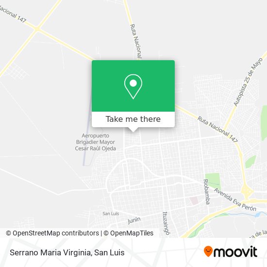 Serrano Maria Virginia map