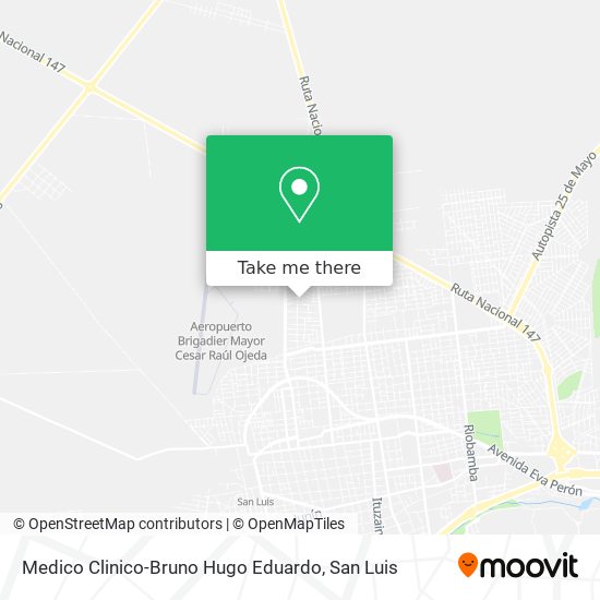 Medico Clinico-Bruno Hugo Eduardo map