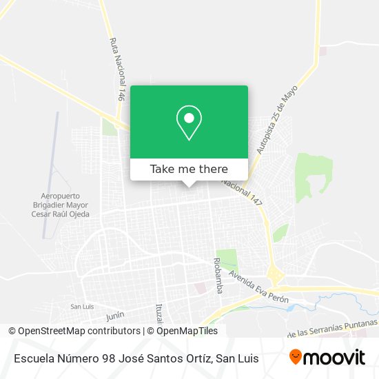 Escuela Número 98 José Santos Ortíz map