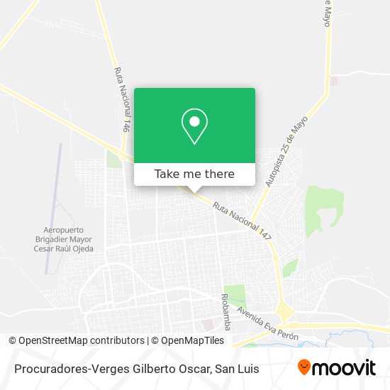 Procuradores-Verges Gilberto Oscar map