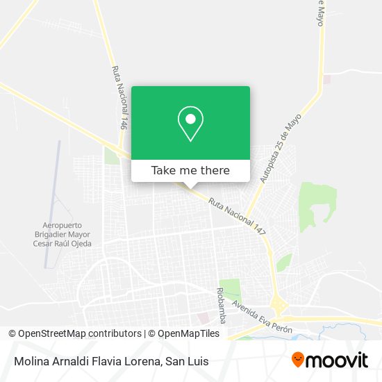 Molina Arnaldi Flavia Lorena map