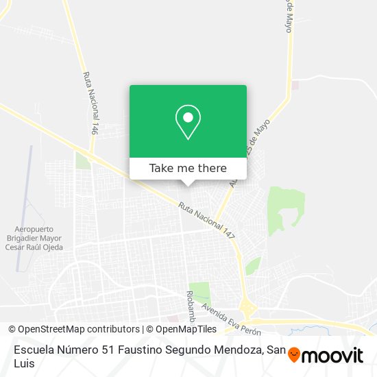 Mapa de Escuela Número 51 Faustino Segundo Mendoza