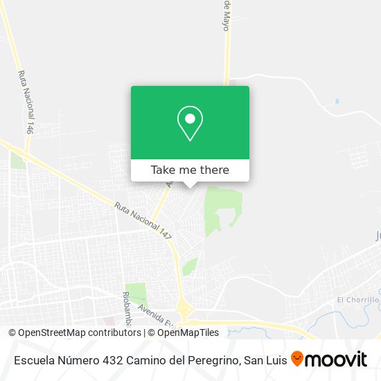 Escuela Número 432 Camino del Peregrino map
