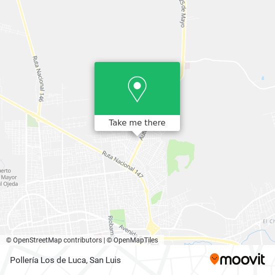 Mapa de Pollería Los de Luca