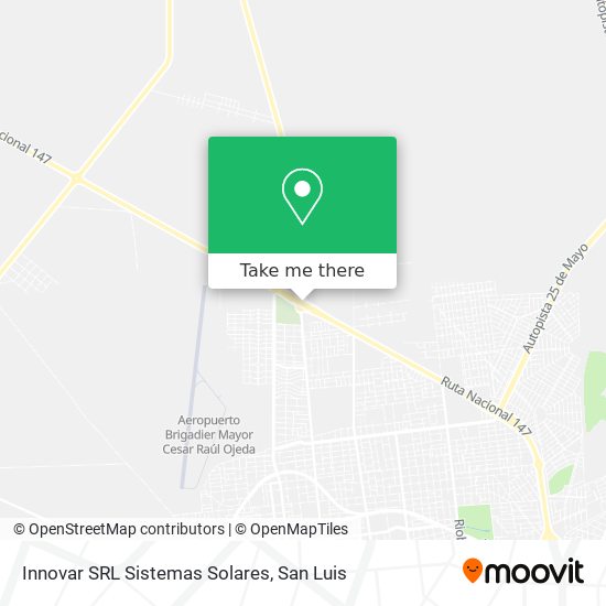 Innovar SRL Sistemas Solares map